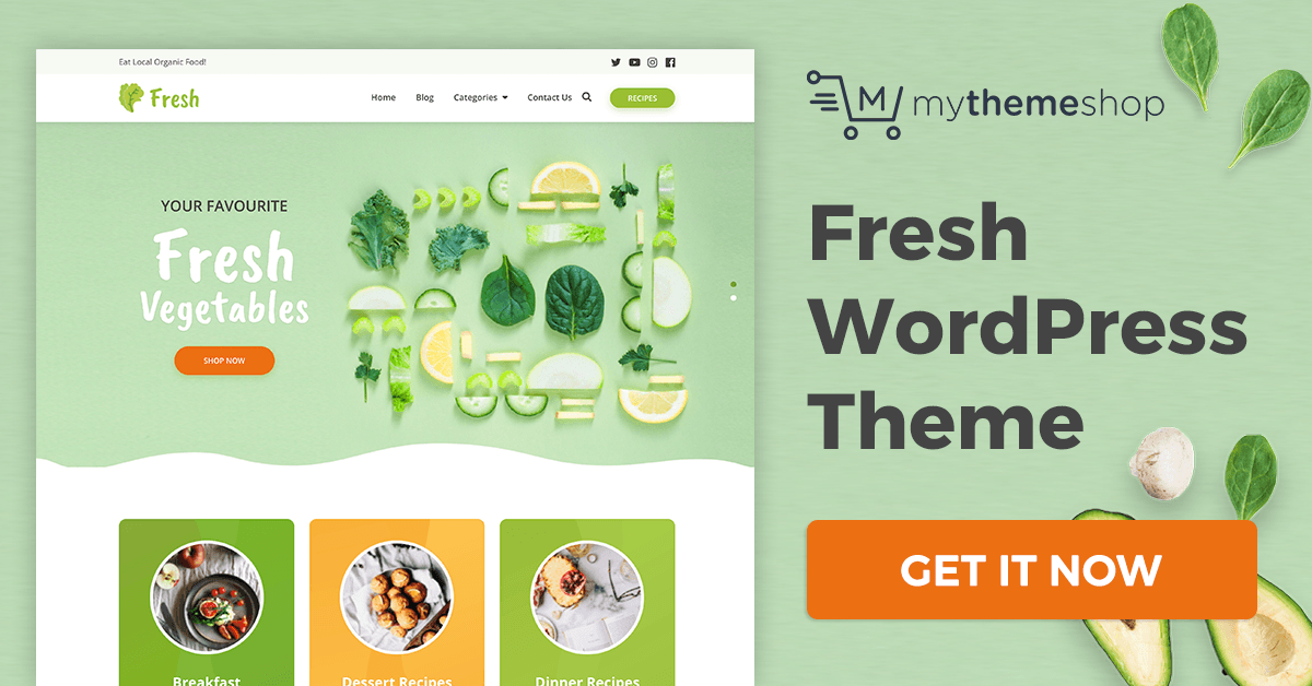 Fresh v1.0.9 Mythemeshop A ReFreshing WordPress Theme for Health Bloggers & Recipes Fresh v1.0.9 Mythemeshop A ReFreshing WordPress Theme for Health Bloggers & Recipes