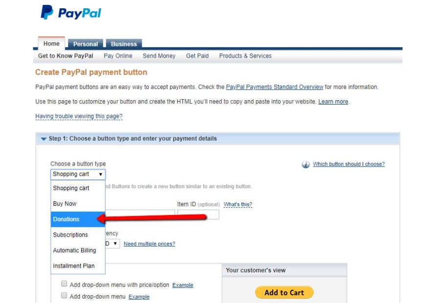 Paypal Donate Button Generator - Simple Tool to Donate Payment Button