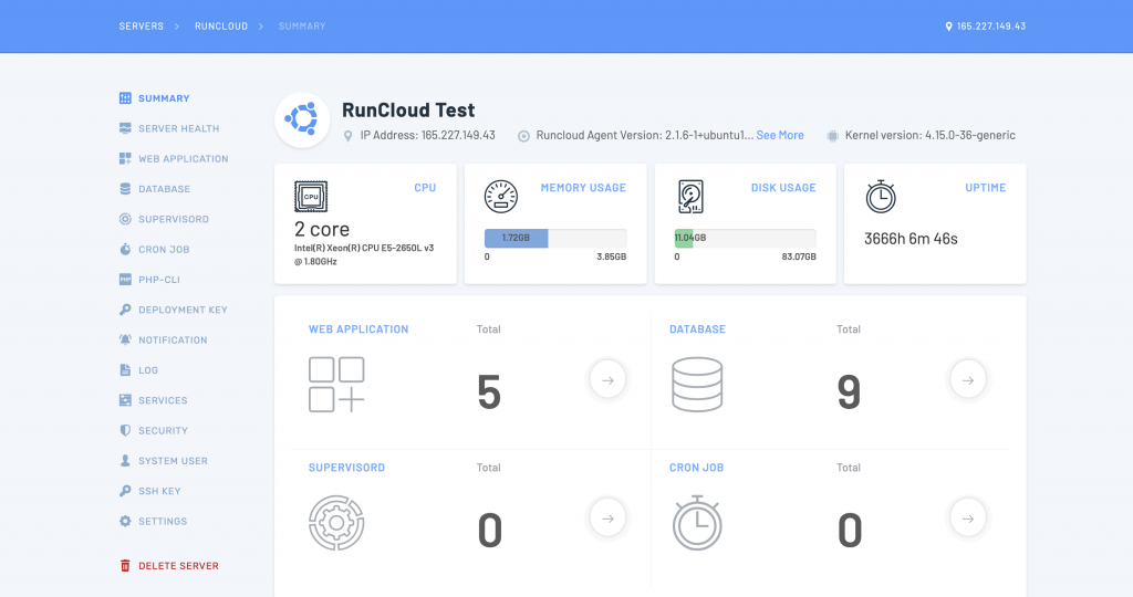 RunCloud Server Management