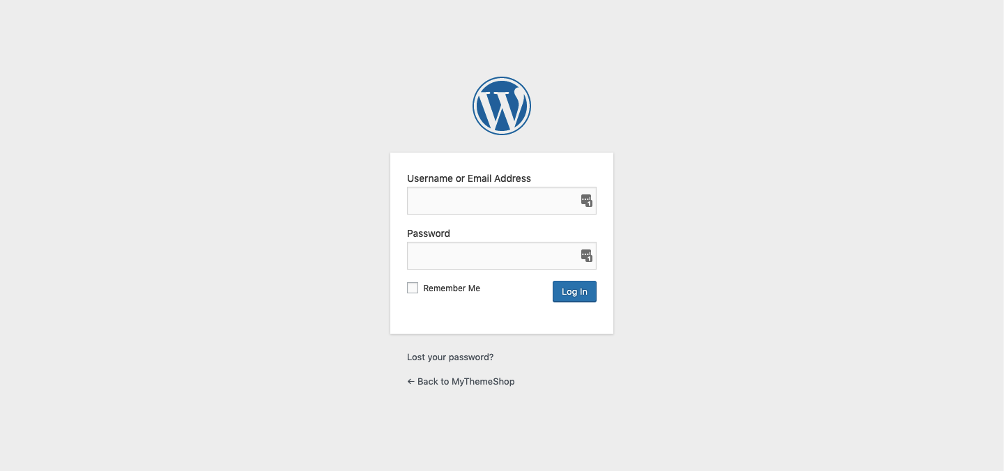 Default-WordPress-login-screen