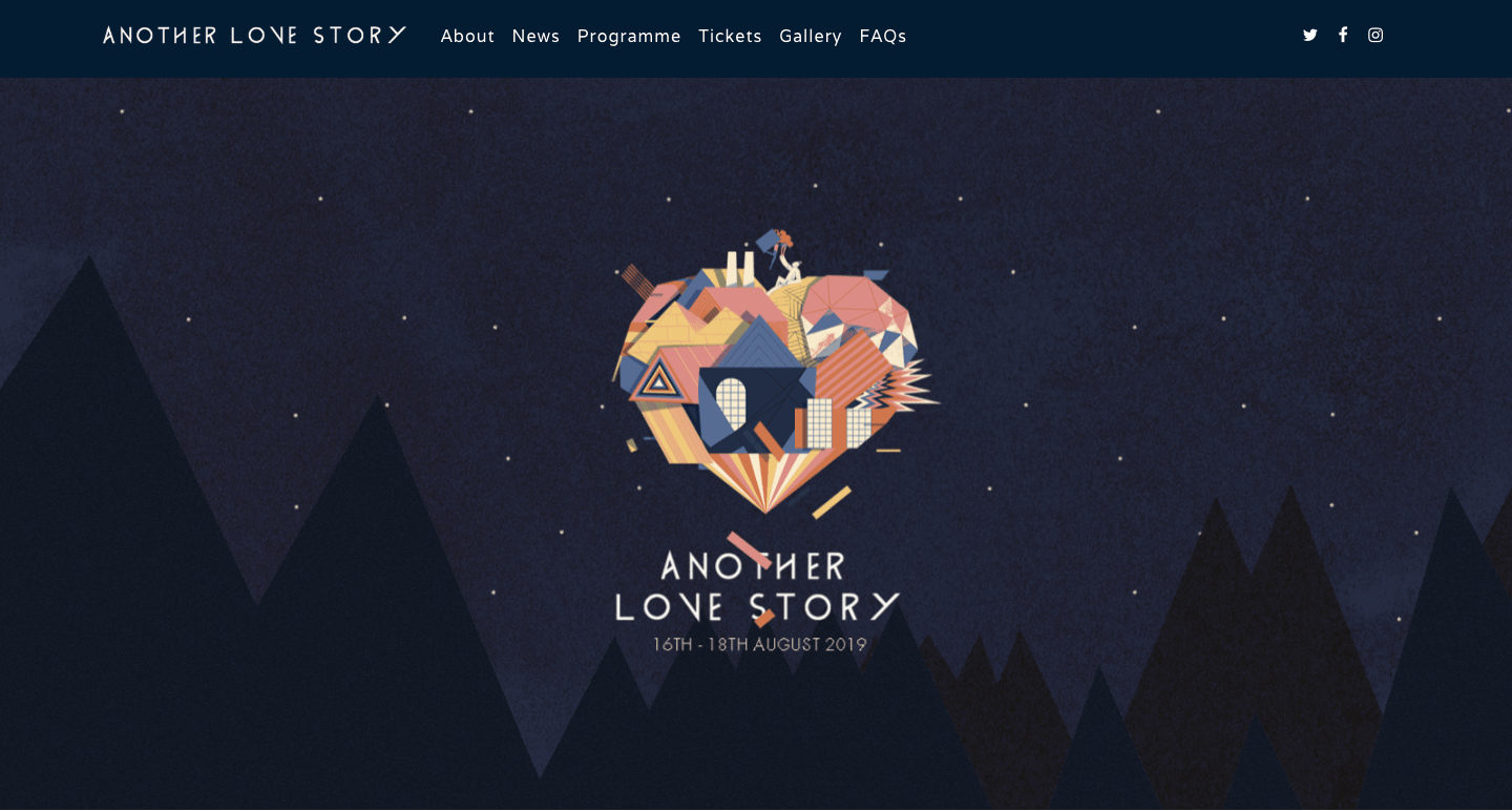 Another Love Story website made with Salient WordPress Theme