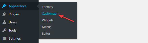 head-over-to-wordpress-customizer