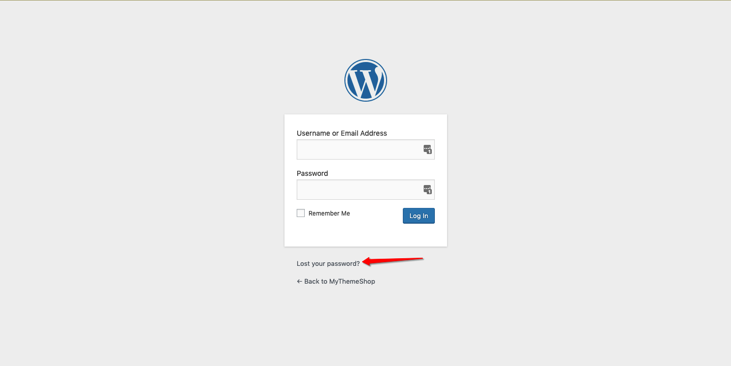 reset WordPress-admin-password-reset