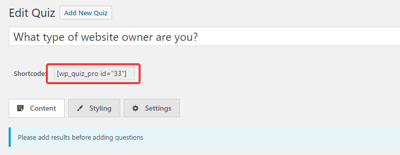 quiz-shortcode