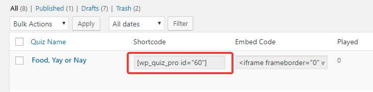 quiz-shortocode-another-location